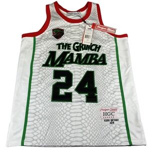 Headgear Classics Kobe Bryant The Grinch Mamba #24 Basketball Jersey XS NWT